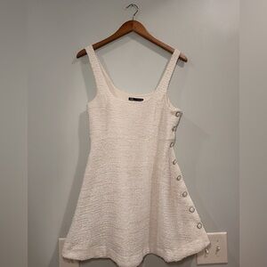 Zara Tweed Baby Doll Mini Dress